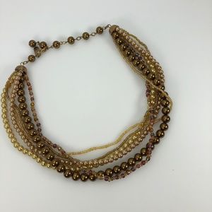 Estate Kissaka Faux Pearl Statement Necklace